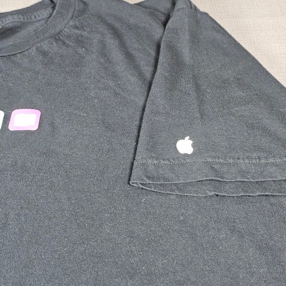 Apple MobileMe American Apparel T Shirt XL Push it July 11 Technology Mac‎ - Picture 4 of 8